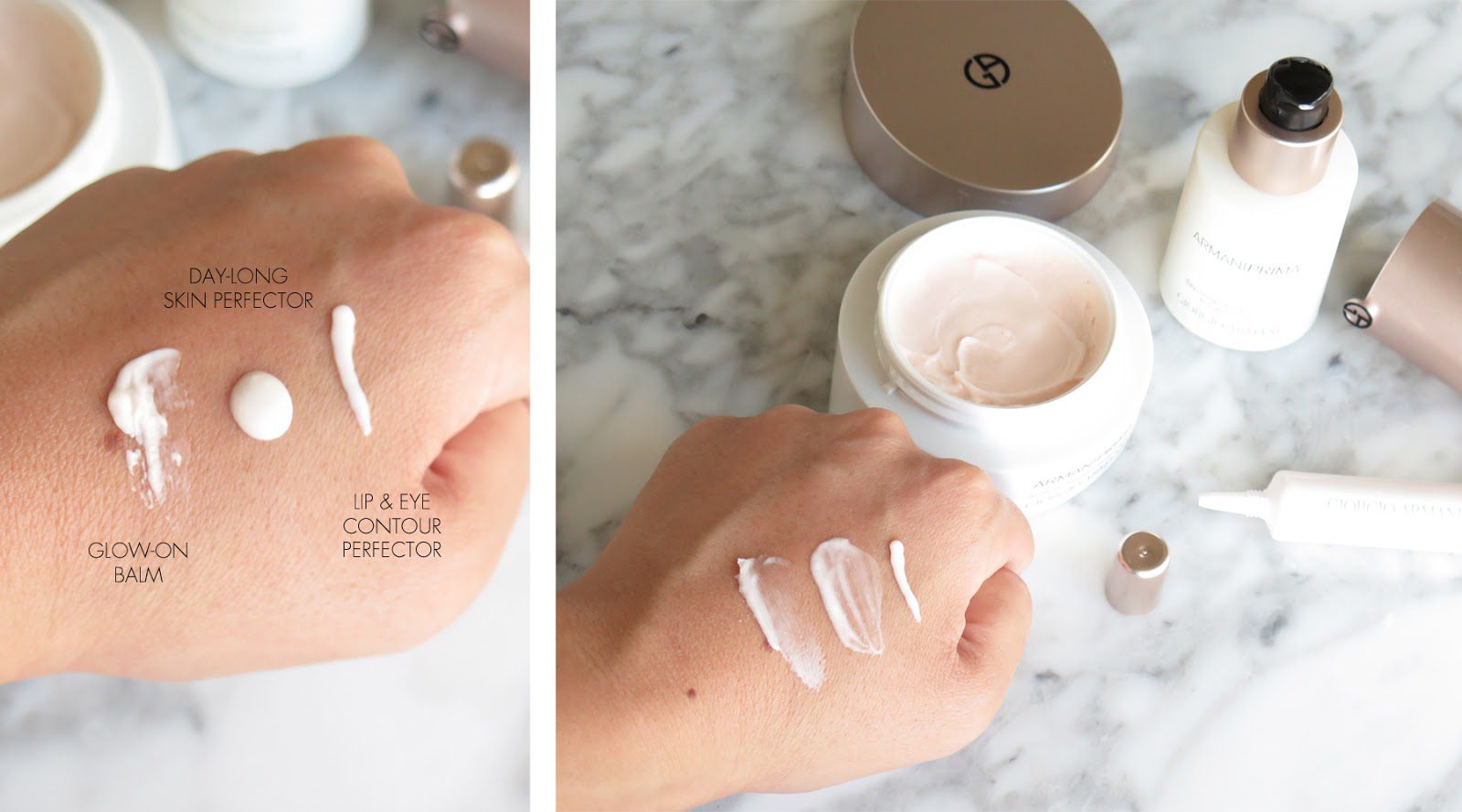 Armani Beauty Prima Skincare, Crema Nuda and Him/Her Lip Care